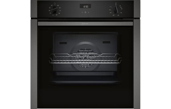 Neff N50 B3ACE4AG3B Single Slide&Hide Electric Oven - Graphite Grey